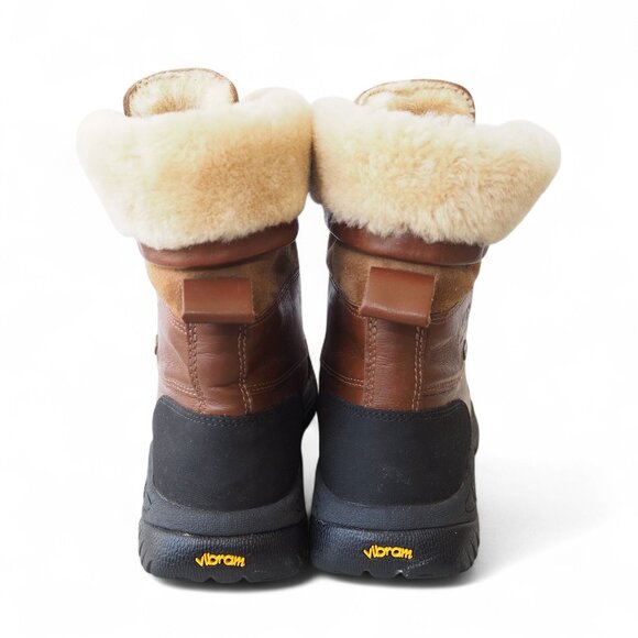 UGG Australia Butte Waterproof Vibram Leather Winter Boots Brown 5209 Women's 5 - Picture 5 of 11